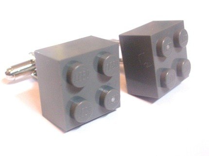 Gray Lego Cufflinks