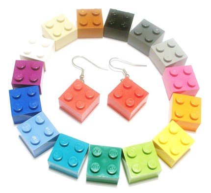 Lego Dangle Earrings