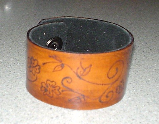 Leather Scribble Bracelet