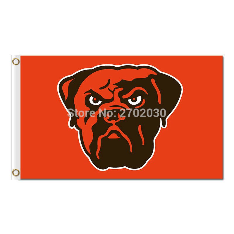 Cleveland Browns Flag X Ft Banner Polyester American Football Browns