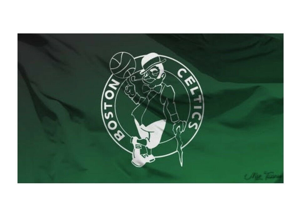 Boston Celtics Flag X Ft Banner Polyester Basketball Celtics