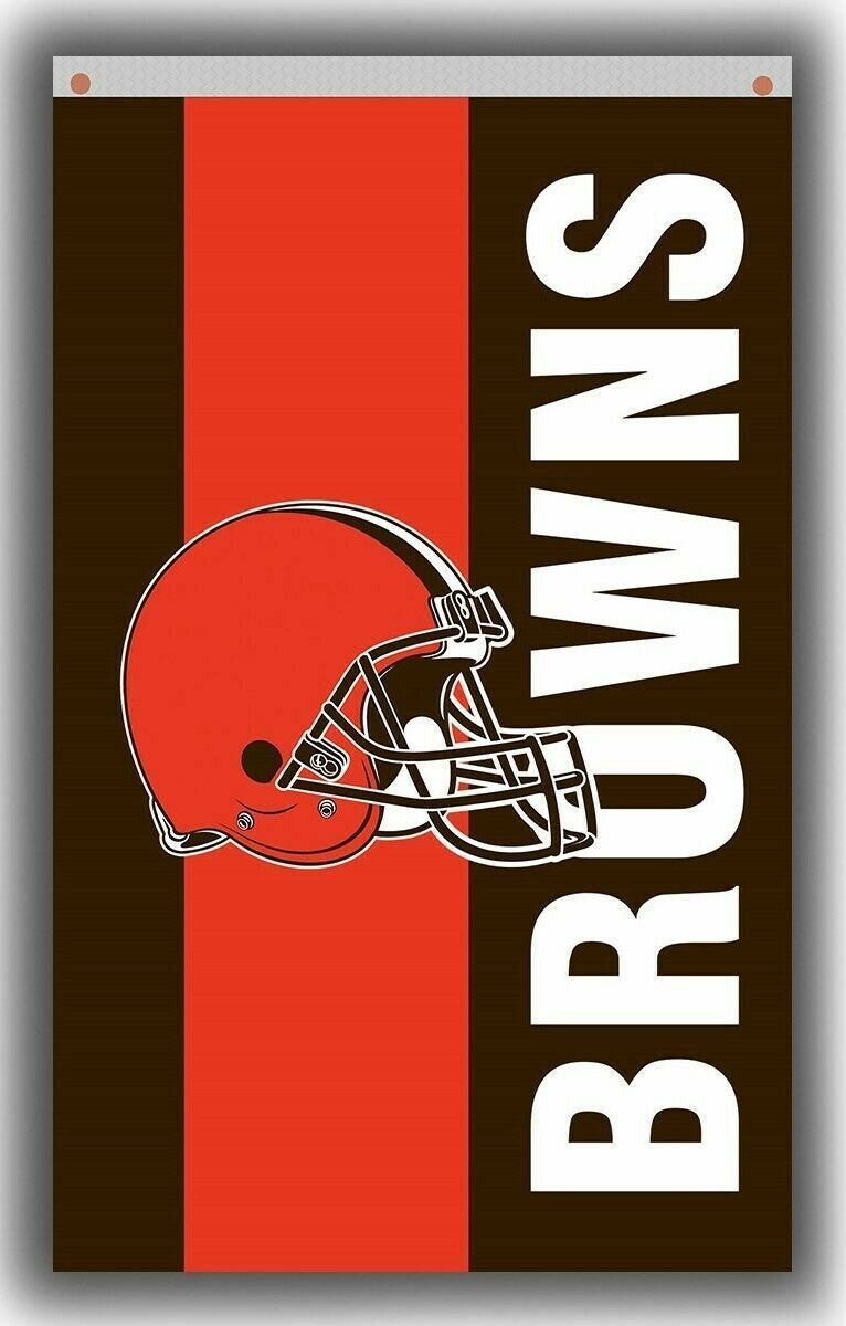 Cleveland Browns Flag X Ft Banner Polyester American Football Browns