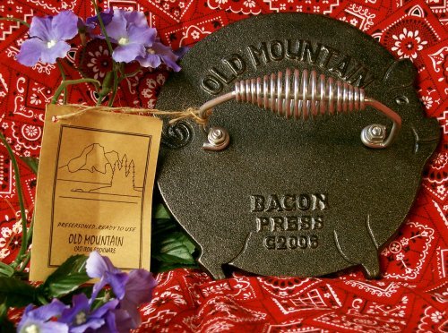 Old Mountain Cast Iron Pig Bacon Press