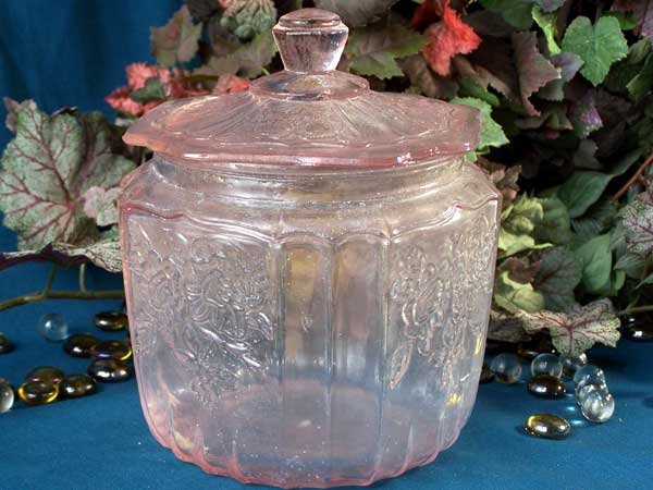 Pink Mayfair Glass Cookie Jar