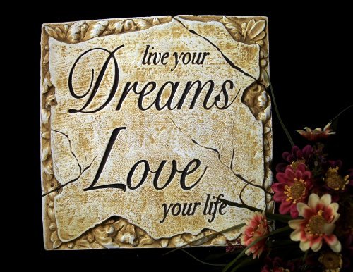 Inspirational Plaque "Live Your Dreams