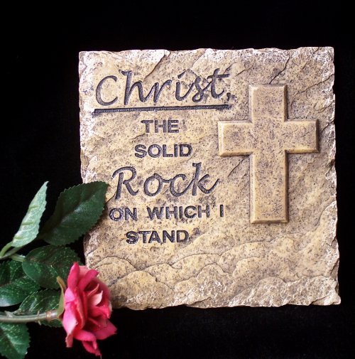 Christ Wall Plaque - "Solid Rock