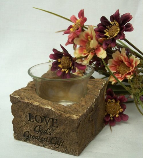 Candle Holder "Love - GOD's Greatest Gift