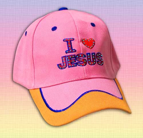 Jesus" Pink/Orange - adjustable cotton cap