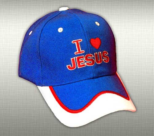 Feather-Lite Adjustable Cap "I Love Jesus