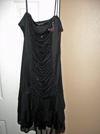 Rhinestone Butterfly Spaghetti Strap Dress