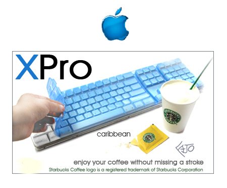 iSkin Xpro PB Apple iBook / PowerBook G4 Keyboard Protector (Blue)
