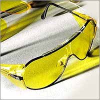 Night Vision Black-Rimmed Glasses