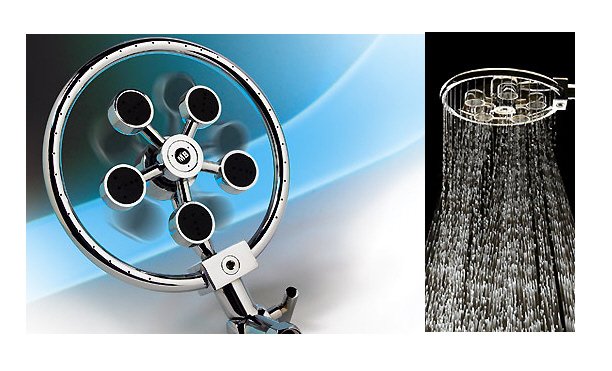 Ikasumoto (8") Rotary Spray Showerhead
