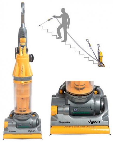 Dyson DC-O7 HEPA Steel Yellow 12 amp Vacuum Cleaner