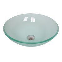 Ikasumoto Glass Vessel Clear Frosted Bowl