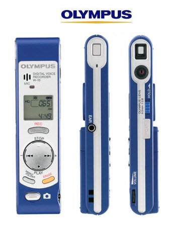 Olympus W-10 Digital Voice Recorder & Digital Camera