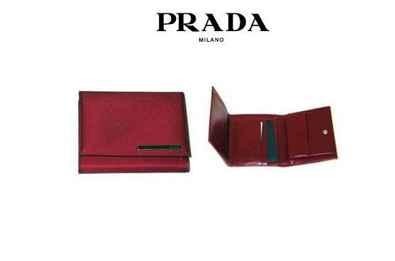 Prada Tessuto Nylon Wallet (Red)