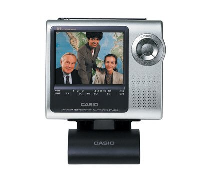 Casio EV4500 4-in. Handheld Color TV with Desktop Stand