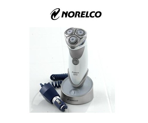 Norelco 8831 XL Spectra Action Razor James Bond Shaving System + Car Adapter