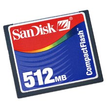 Sandisk 512MB Compact Flash Card