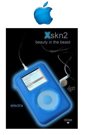 xSkn Ipod Protective Case (Glows in the Dark - Electra)