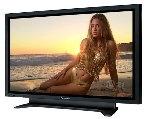 Panasonic TH-42PWD7U 42-Inch EDTV 4000:1 Contrast Ratio Black Plasma