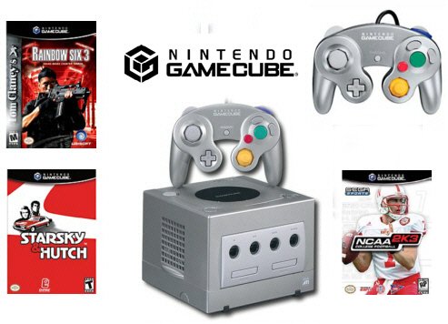 Nintendo GameCube "Gamers" Bundle - 3 Games + 2 Controllers