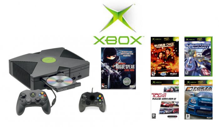 Xbox "Racing Bundle" - 5 Racing Games + 2 Controllers