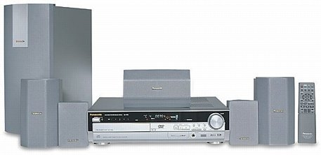 Panasonic SC-HT95 - 500 Watts Complete 7-Piece DVD Theater System with 5 Disc DVD/CD Changer