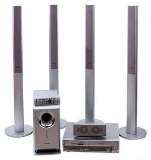Panasonic SCHT822 600 Watts DVD+VCR Home Theater System With Tower Speakers