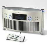 TEAC SRL50 Tabletop CD Clock Radio - 3 inch built-in subwoofer / Drawer-loading CD design / Repeat -
