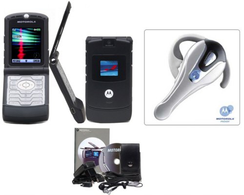 Motorola "European Limited Edition" Razr V3 Slim Cellular Phone Bluetooth Combo (Unlocked)
