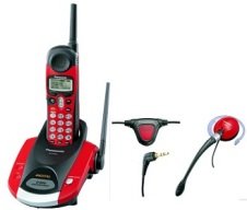 Panasonic KXTG2216FV 2.4GHz GigaRange Digital Cordless Phone with Voice Enhancer Technology, Call W