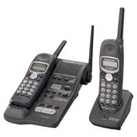 Panasonic KX-TG2382B 2.4GHz TripleTalk Expandable Cordless Phone System with Digital Answering Syste