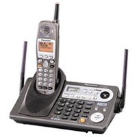 Panasonic KX-TG6500B 2 Line 5.8GHz Cordless Phone System with Digital Answering Machine, expandable
