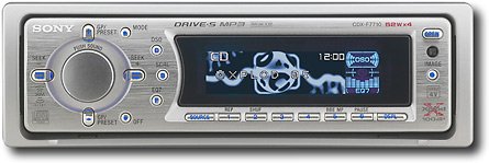Sony CDXF7715 CD MP3 ATRAC3 Receiver, Fold-Down Detachable Face