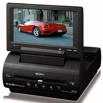 Sony MV-65ST Portable Slot-Loading DVD Player w/ 6.5" Widescreen LCD & FM Wireless Transmitter