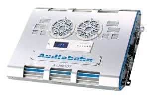AUDIOBAHN A12001DT - CLASS D 1 x 400 WATTS RMS W/ BLUE DIGITAL VOLT METER & FLAMES