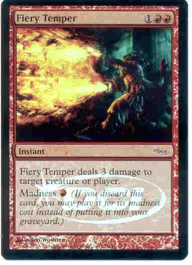 MTG Fiery Temper Foil DCI Promo Magic