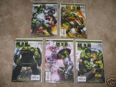 World War Hulk #1-5 Variant Comic Set John Romita Jr.