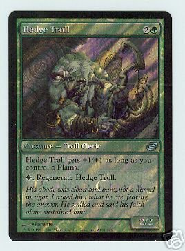 MTG Hedge Troll Foil Planar Chaos Release Card Promo