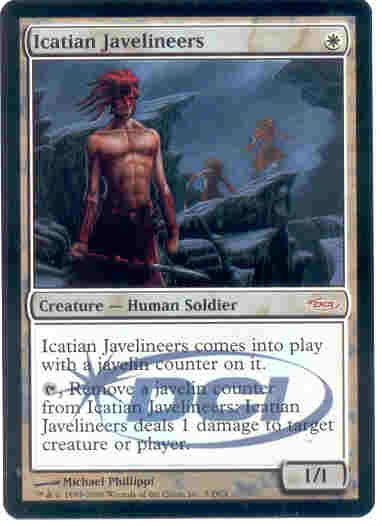 MTG Icatian Javelineers Foil DCI Promo card Magic