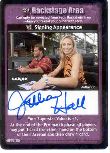 Raw Deal Jillian Hall Backstage Area Signing Appearance
