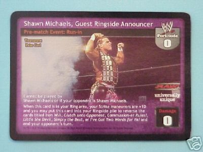 Raw Deal Shawn Michaels Guest Ringside Announcer Foil