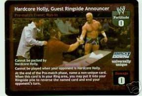 Raw Deal Hardcore Holly Guest Ringside Announcer Foil