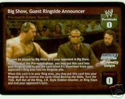 Raw Deal Big Show Guest Ringside Announcer Foil