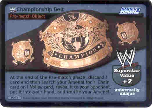 Raw Deal WWE Championship Belt Foil 06/TK