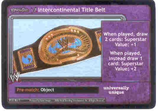 Raw Deal Revolution Intercontinental Title Belt Foil P-11