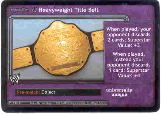 Raw Deal Revolution Heavyweight Title Belt Foil P-12