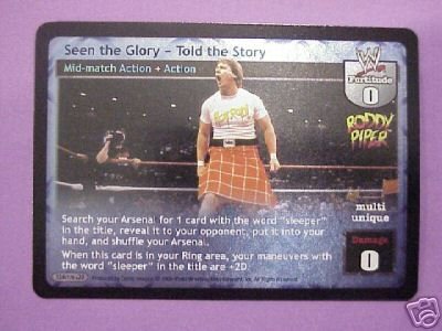 Raw Deal Seen the Glory - Told the Story Ultra-rare foil